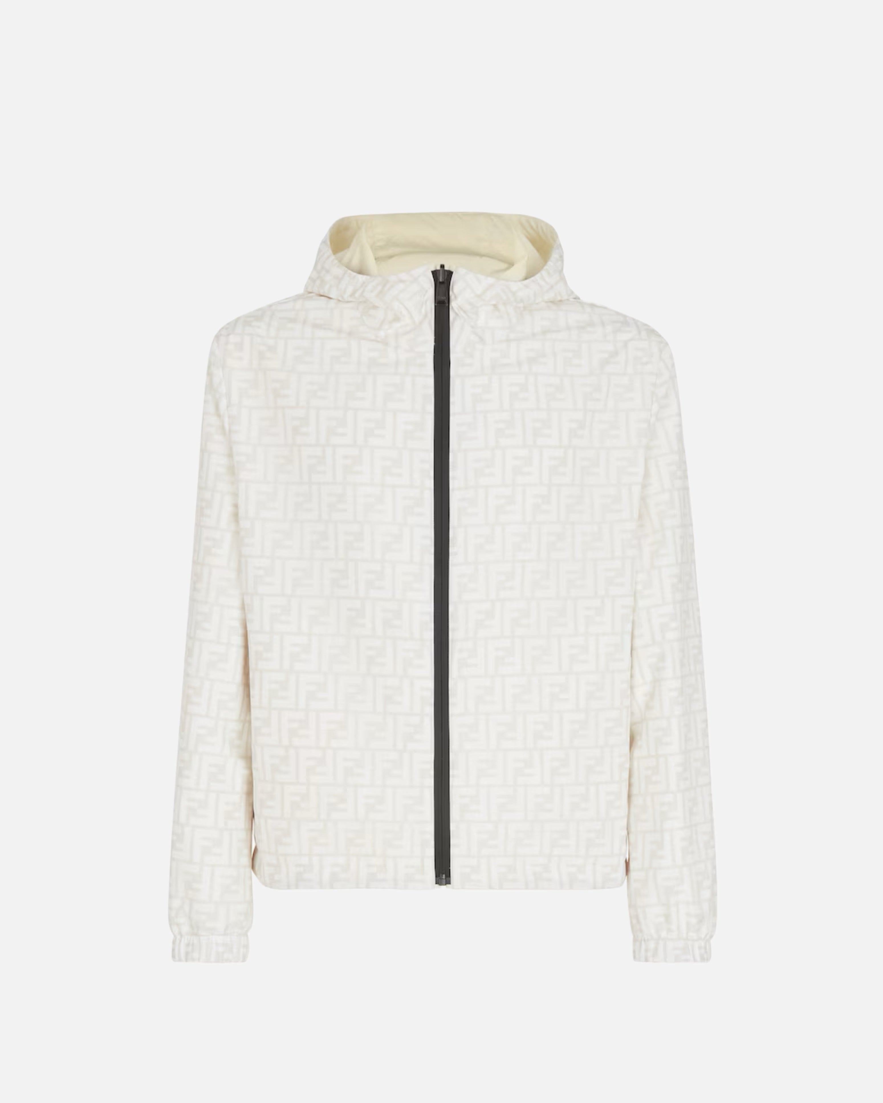 Veste imperméable Fendi - blanc/noir