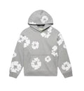 Pull à fleurs - gris